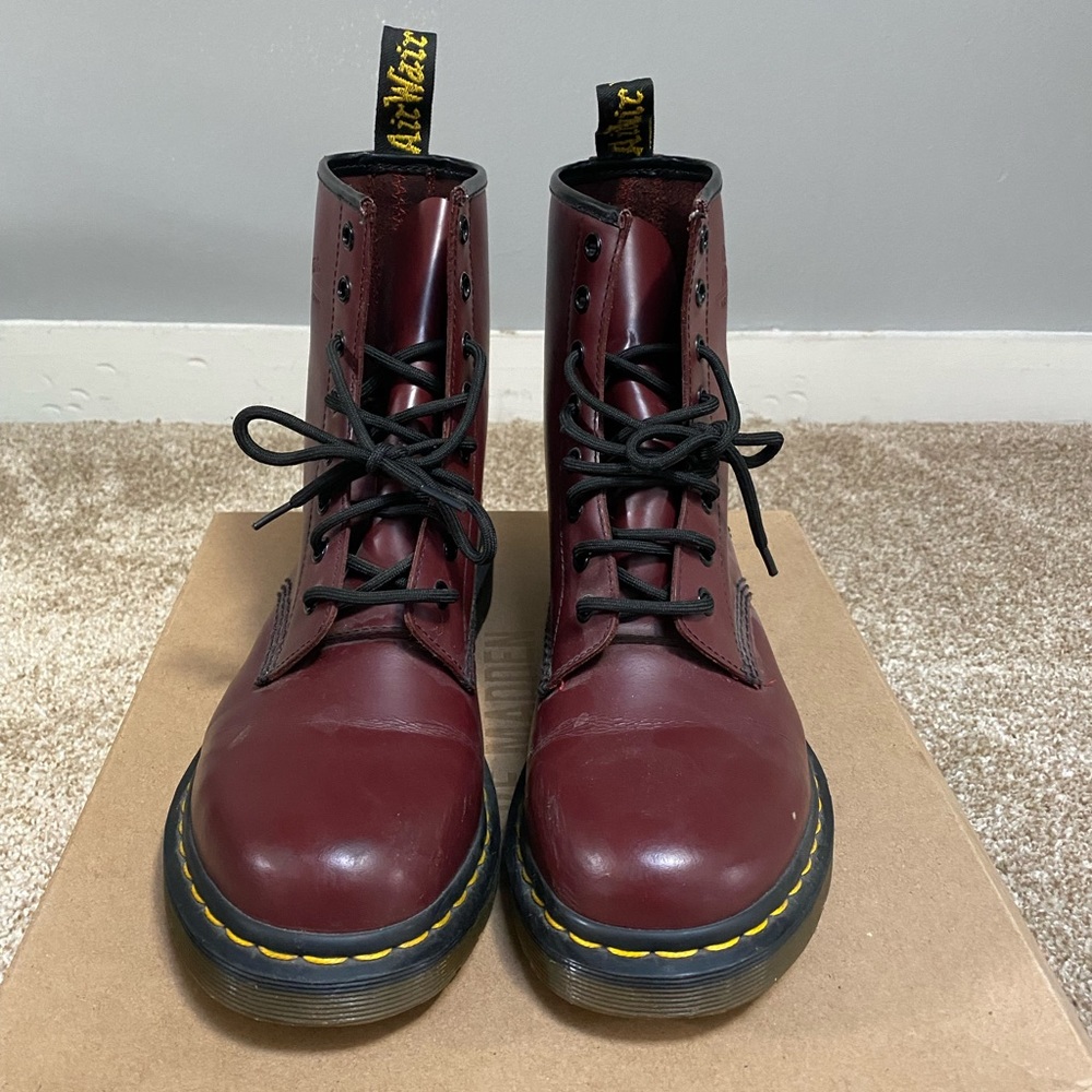 1460’s Cherry Red Dr Martens Burgundy Boots